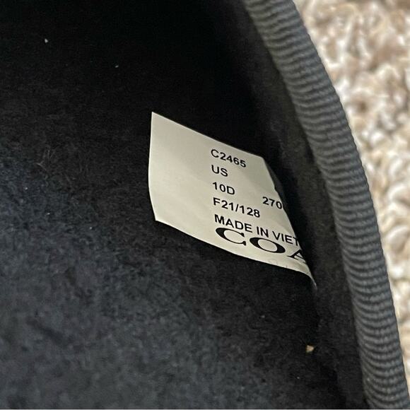 New Mens Coach Black Signature Canvas Slippers - Picture 2 of 6